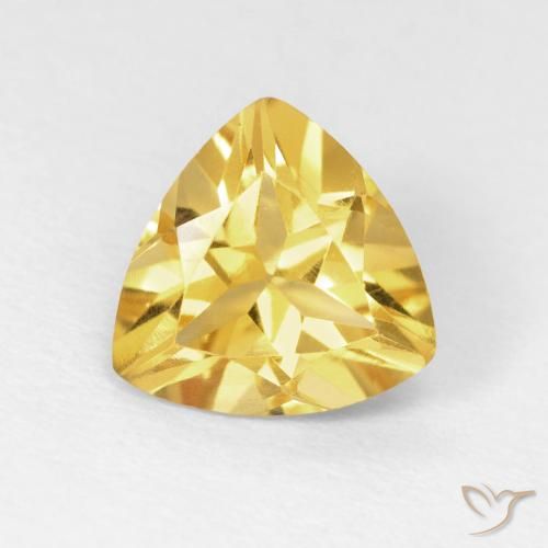 1.45ct 天然 明るいゴールド シトリン, トリリオン, VVS-VS