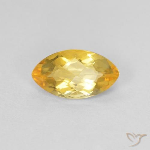 0.88ct 天然 ゴールド シトリン, マーキーズ, VS