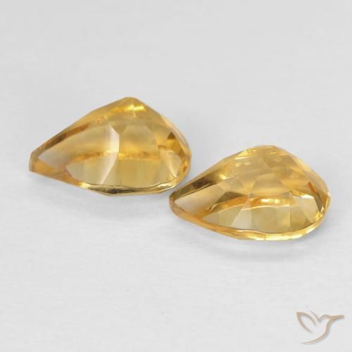Shop natural 1.30ct ゴールド シトリン gems, 洋梨の形, from ブラジル at GemSelect. In stock, global shipping!