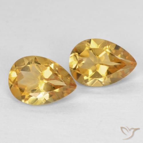Shop natural 1.35ct ゴールド シトリン gems, 洋梨の形, from ブラジル at GemSelect. In stock, global shipping!