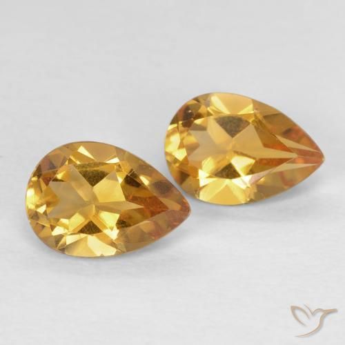 Shop natural 1.24ct オレンジゴールド シトリン gems, 洋梨の形, from ブラジル at GemSelect. In stock, global shipping!