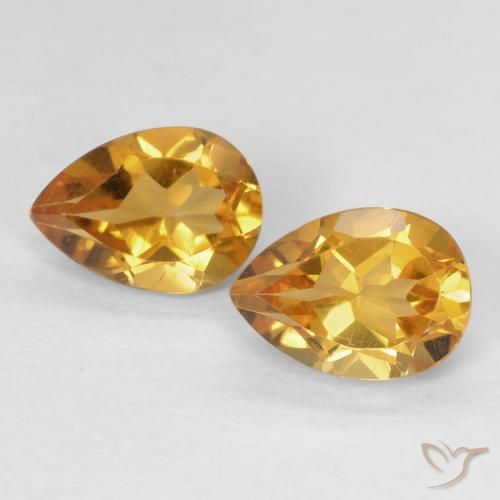 Shop natural 1.46ct オレンジゴールド シトリン gems, 洋梨の形, from ブラジル at GemSelect. In stock, global shipping!