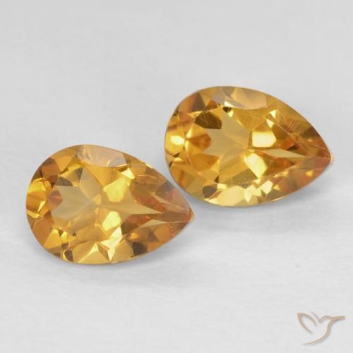Shop natural 1.46ct オレンジゴールド シトリン gems, 洋梨の形, from ブラジル at GemSelect. In stock, global shipping!