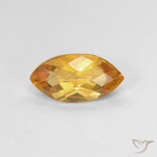 0.95ct 天然 オレンジゴールド シトリン, マーキーズ, VVS-VS