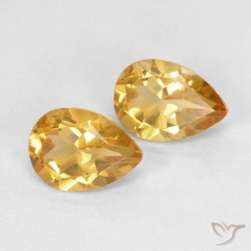 Shop natural 1.25ct オレンジゴールド シトリン gems, 洋梨の形, from ブラジル at GemSelect. In stock, global shipping!