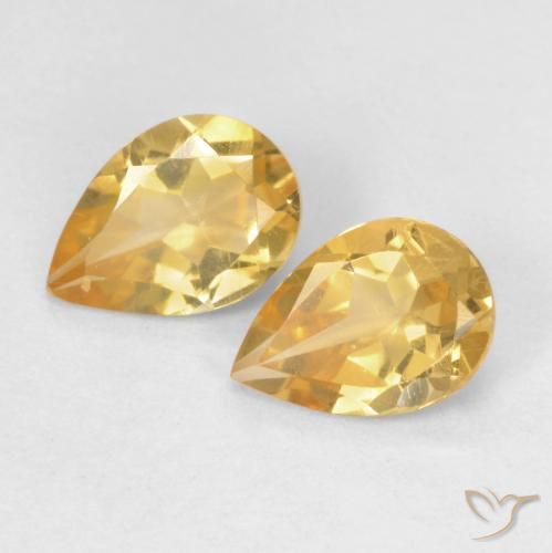 Shop natural 1.12ct 薄いオレンジゴールド シトリン gems, 洋梨の形, from ブラジル at GemSelect. In stock, global shipping!