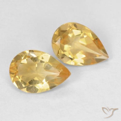 Shop natural 1.12ct 薄いオレンジゴールド シトリン gems, 洋梨の形, from ブラジル at GemSelect. In stock, global shipping!