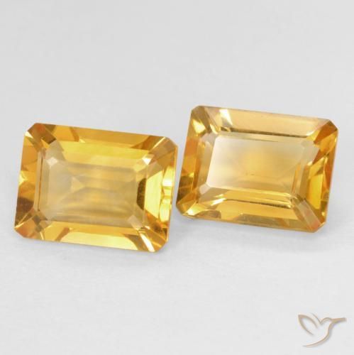 Shop natural 2.91ct Medium Light Orange-Gold シトリン gems, 八角形 / エメラルドカット, from ブラジル at GemSelect. In stock, global shipping!