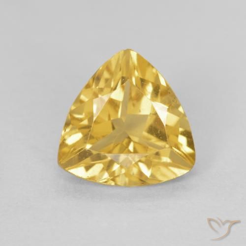1.04ct 天然 ゴールド シトリン, トリリオン, VVS-VS