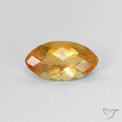 0.87ct 天然 Medium Light-Golden シトリン, マーキーズ, VVS-VS