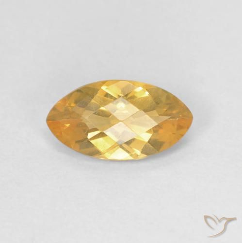 0.85ct 天然 ミディアムオレンジ シトリン, マーキーズ, VVS-VS