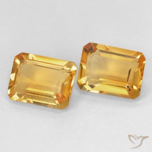 Shop natural 2.82ct Medium Light Orange-Gold シトリン gems, 八角形 / エメラルドカット, from ブラジル at GemSelect. In stock, global shipping!