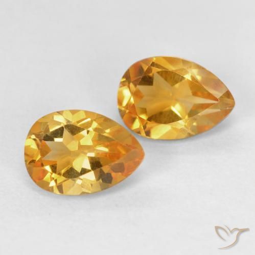 Shop natural 1.46ct オレンジゴールド シトリン gems, 洋梨の形, from ブラジル at GemSelect. In stock, global shipping!