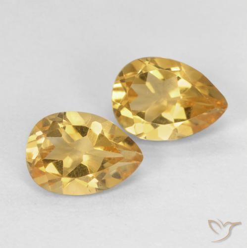 Shop natural 1.40ct オレンジゴールド シトリン gems, 洋梨の形, from ブラジル at GemSelect. In stock, global shipping!