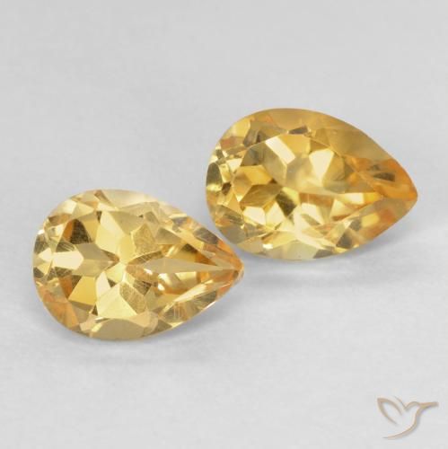 Shop natural 1.55ct オレンジゴールド シトリン gems, 洋梨の形, from ブラジル at GemSelect. In stock, global shipping!
