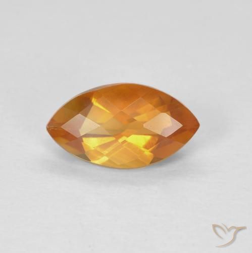 0.95ct 天然 ゴールド シトリン, マーキーズ, VS