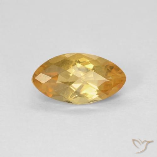0.92ct 天然 オレンジゴールド シトリン, マーキーズ, VS