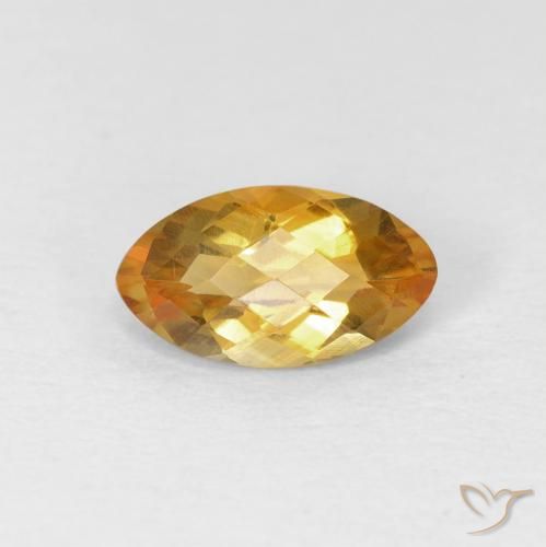 0.92ct 天然 ゴールドオレンジ シトリン, マーキーズ, VVS-VS