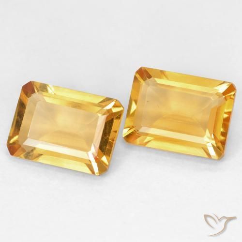 Shop natural 2.66ct Medium Light Orange-Gold シトリン gems, 八角形 / エメラルドカット, from ブラジル at GemSelect. In stock, global shipping!