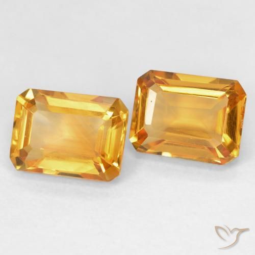 Shop natural 3.17ct Medium Light Orange-Gold シトリン gems, 八角形 / エメラルドカット, from ブラジル at GemSelect. In stock, global shipping!