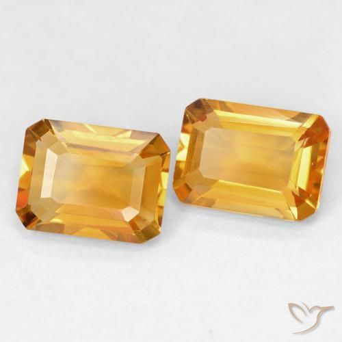 Shop natural 2.91ct Medium Light Orange-Gold シトリン gems, 八角形 / エメラルドカット, from ブラジル at GemSelect. In stock, global shipping!