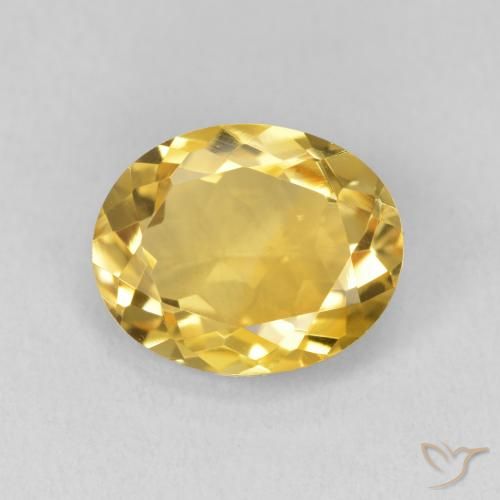 3.23ct 天然 ゴールド シトリン, 楕円形, VS