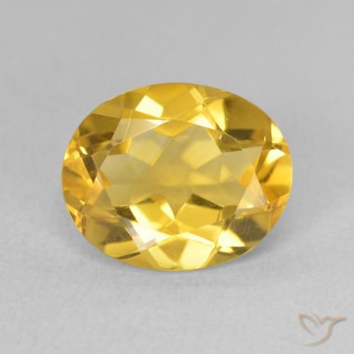 3.15ct 天然 ゴールドオレンジ シトリン, 楕円形, VVS-VS