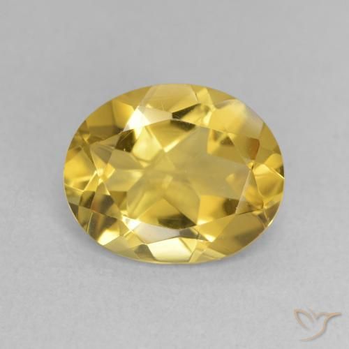 2.95ct 天然 ゴールドオレンジ シトリン, 楕円形, 半透明