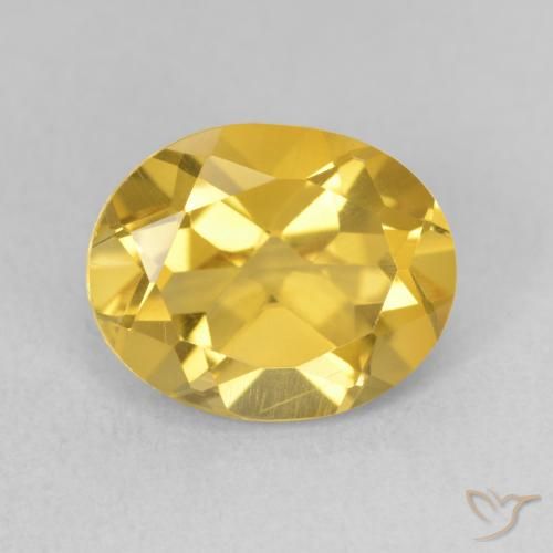 3.22ct 天然 ゴールドオレンジ シトリン, 楕円形, VS