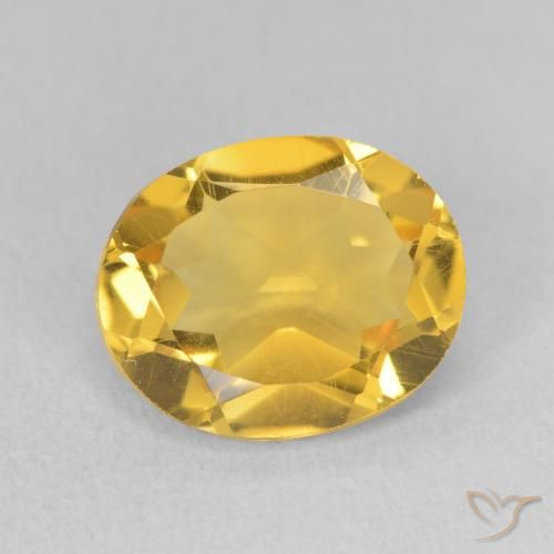 3.29ct 天然 ゴールドオレンジ シトリン, 楕円形, VS