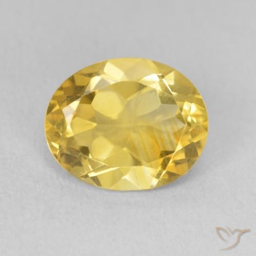 2.89ct 天然 ゴールドオレンジ シトリン, 楕円形, VS