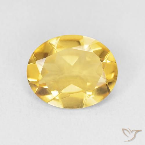 2.71ct 天然 ゴールド シトリン, 楕円形, VVS