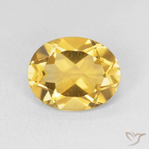 3.15ct 天然 ゴールド シトリン, 楕円形, VVS