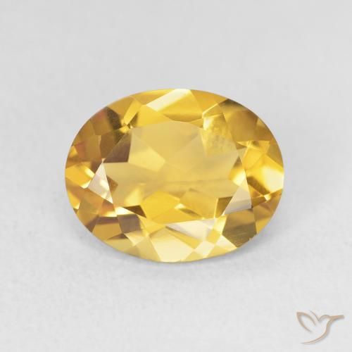 3.02ct 天然 ゴールド シトリン, 楕円形, VVS