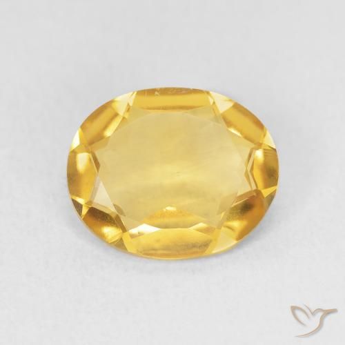 2.64ct 天然 明るいゴールド シトリン, 楕円形, VS