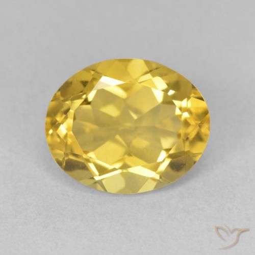 3.32ct 天然 ゴールドオレンジ シトリン, 楕円形, VVS-VS