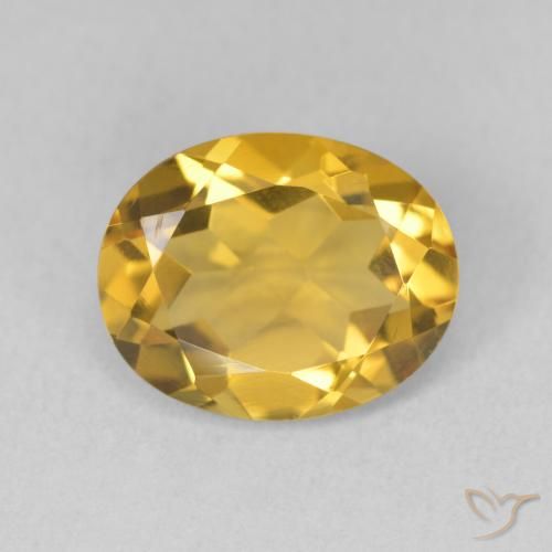 3.14ct 天然 ゴールド シトリン, 楕円形, VVS-VS
