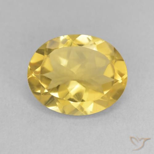 3.18ct 天然 ゴールドオレンジ シトリン, 楕円形, VVS-VS