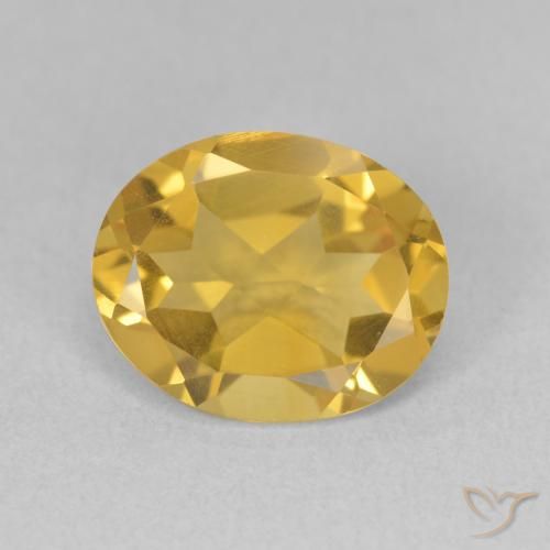 2.95ct 天然 ゴールド シトリン, 楕円形, VS