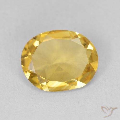 2.38ct 天然 ゴールド シトリン, 楕円形, VS