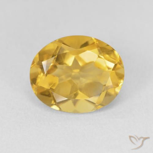 3.32ct 天然 ゴールドオレンジ シトリン, 楕円形, VVS-VS