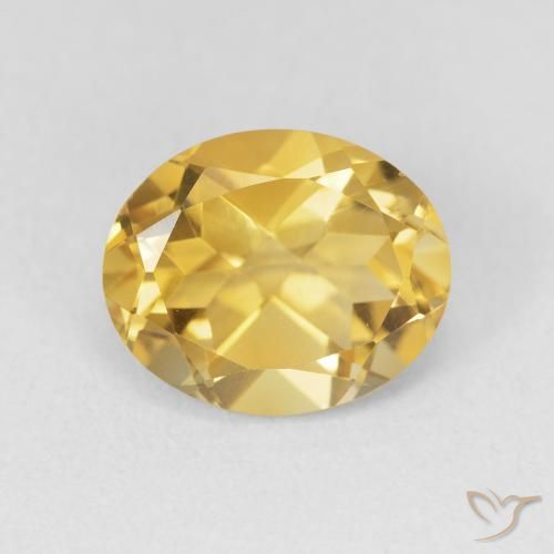 3.59ct 天然 ゴールドオレンジ シトリン, 楕円形, VVS-VS