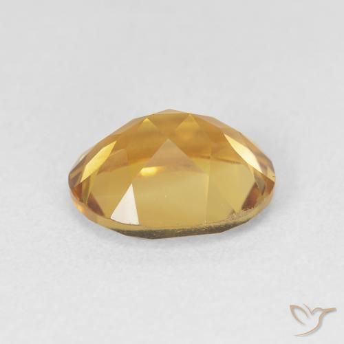 3.20カラットの天然Medium Dark-Goldenシトリン、楕円形、VVS-VS