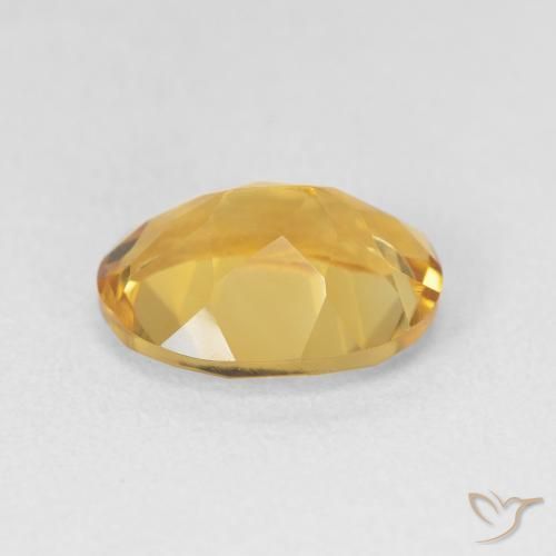 3.23カラットの天然Medium Light-Goldenシトリン、楕円形、VVS-VS