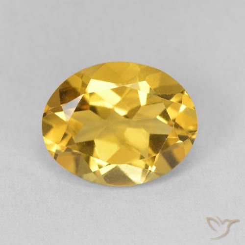 3.03ct 天然 ゴールド シトリン, 楕円形, VVS-VS