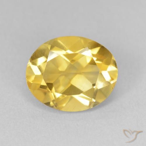 3.31ct 天然 ミディアムゴールデン シトリン, 楕円形, VVS-VS