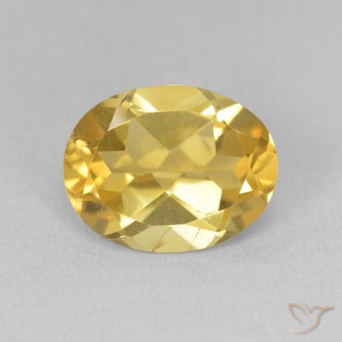 2.87ct 天然 ゴールドオレンジ シトリン, 楕円形, VVS-VS