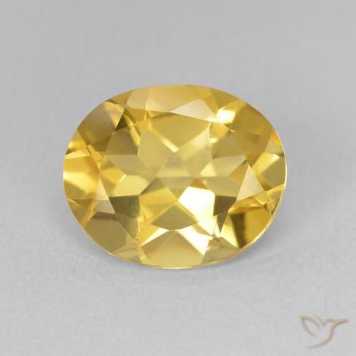 2.94ct 天然 ゴールドオレンジ シトリン, 楕円形, VVS-VS