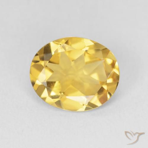 2.63ct 天然 ゴールド シトリン, 楕円形, VVS