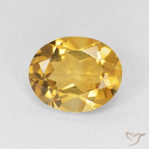 3.36ct 天然 ゴールド シトリン, 楕円形, VVS